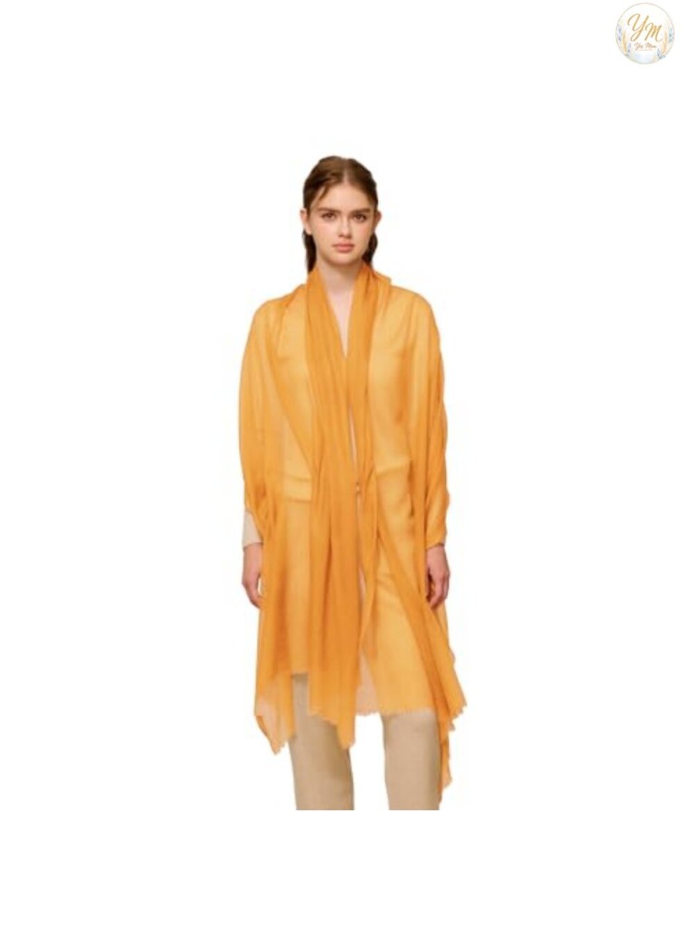 100% Cashmere Shawl Wrap Featherlight Sheer Scarf All Seasons Gift